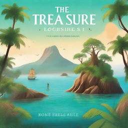 Create a captivating book cover for 'The Treasure of Echo Isle' by CK