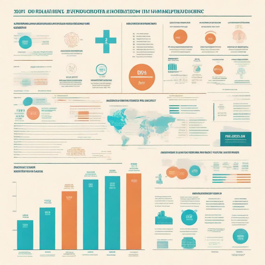 A detailed infographic showing the correlation between state medical expenditure and its impact on the human development index (HDI)