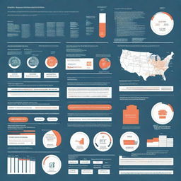 A detailed infographic showing the correlation between state medical expenditure and its impact on the human development index (HDI)