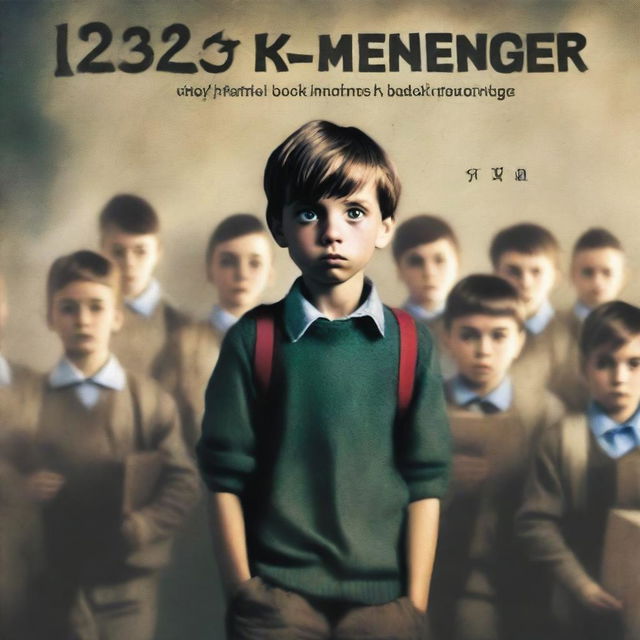 A book cover featuring a young boy being sent to a new school, looking scared as his classmates appear menacing and intimidating