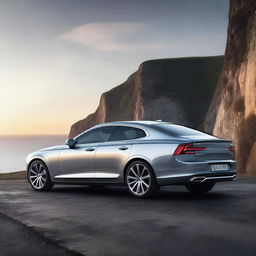 A sleek and modern Volvo S90 coupe, showcasing its elegant design and luxurious features