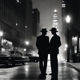 A romantic scene set in the streets of Los Angeles featuring a mafia woman and a policeman