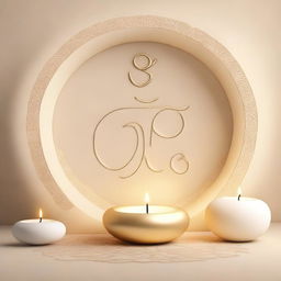 A serene and peaceful image representing the mantra OM SHANTI