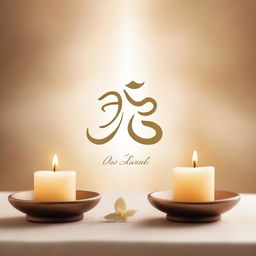 A serene and peaceful image representing the mantra OM SHANTI