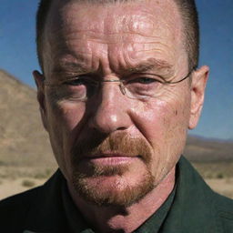 An emotional scene featuring Walter White from Breaking Bad, shedding tears, displaying a raw and rare vulnerability that adds depth to his usually stoic character.