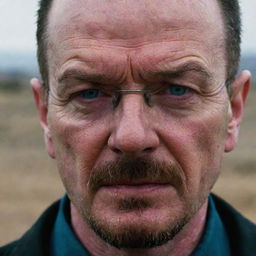 An intense and poignant moment featuring Walter White from Breaking Bad, his face wet with tears, showcasing a side rarely seen of his character and adding a depth of emotion.