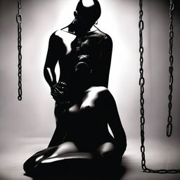 Create an image depicting a BDSM couple