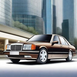 Create an image of a new generation Mercedes-Benz W124 car