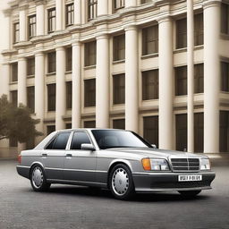 Create an image of a new generation Mercedes-Benz W124 car