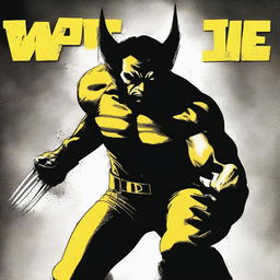 Create a live action movie poster featuring Wolverine