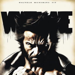 Create a live-action movie poster featuring Wolverine