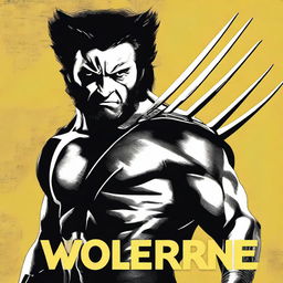 Create a live-action movie poster featuring Wolverine