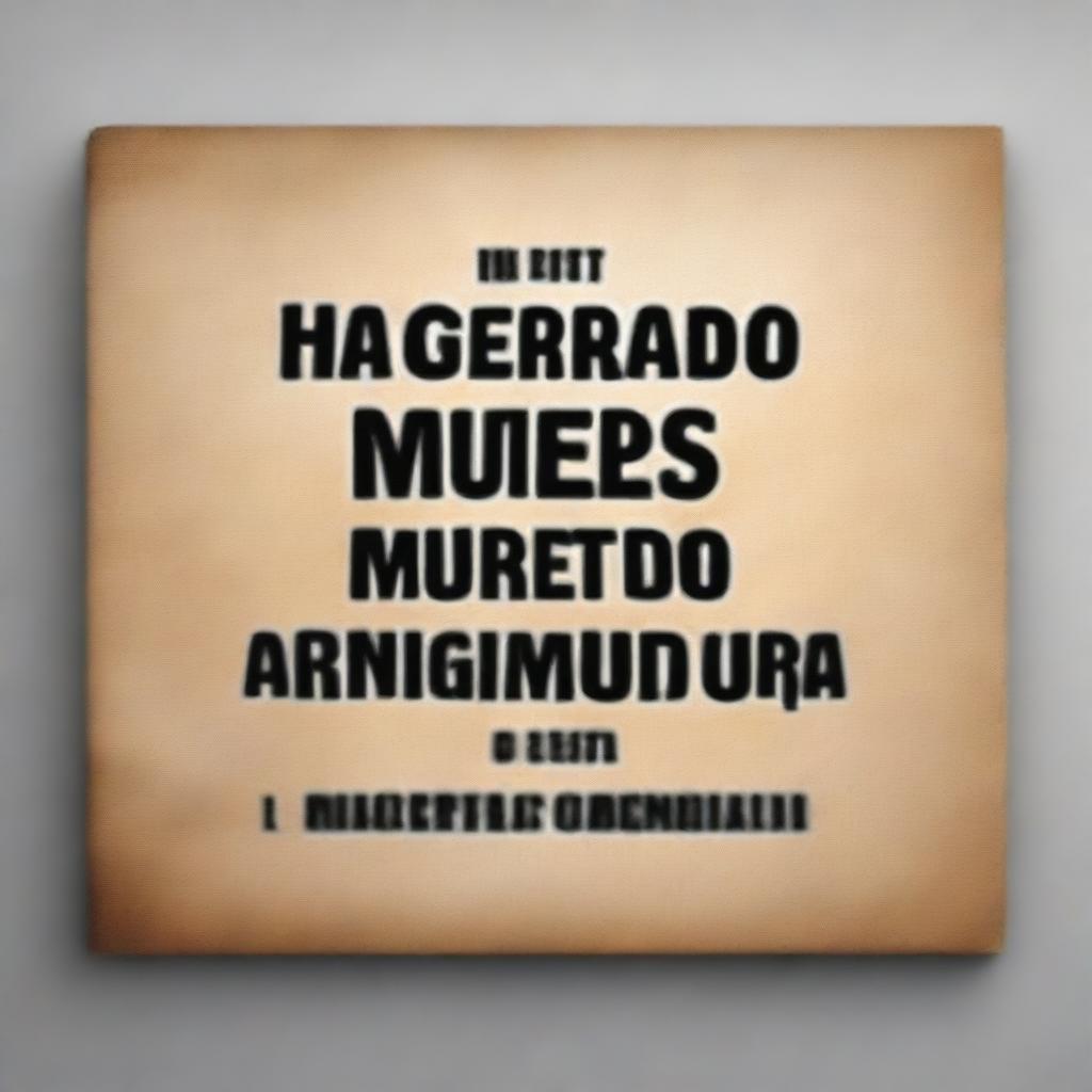 Create a sign that reads: 'Ha generado más muertos la ingenuidad que esta dictadura'