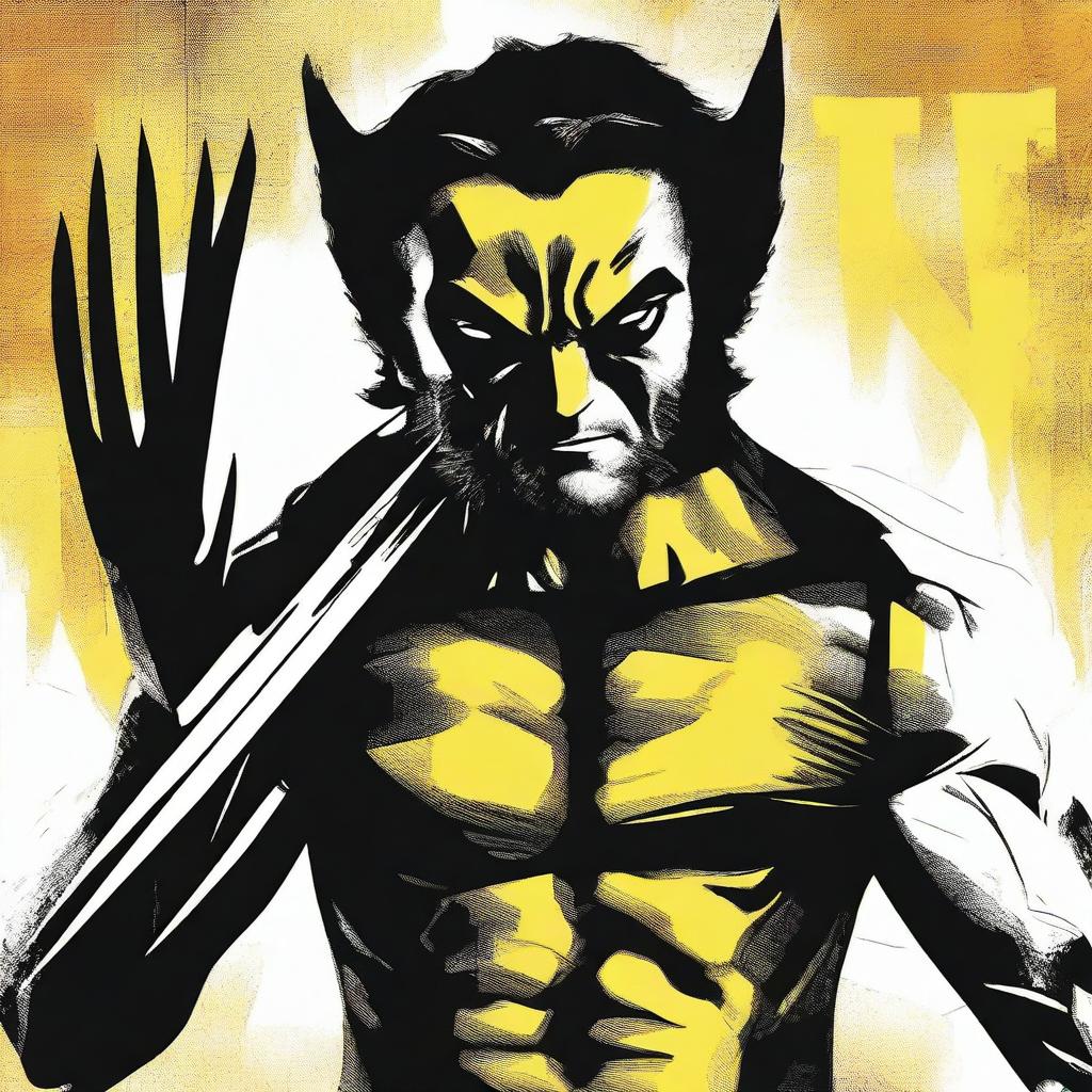 Create a live-action movie poster featuring Wolverine