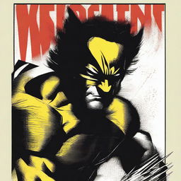 Create a live-action movie poster featuring Wolverine