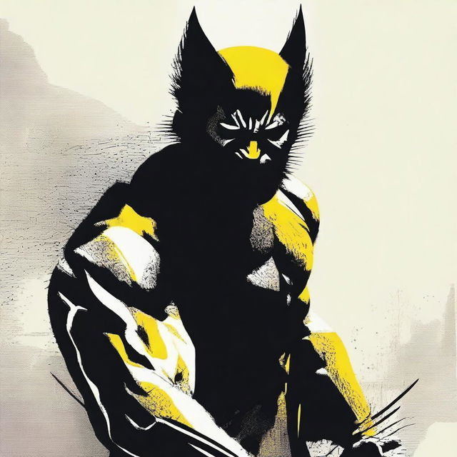 Create a live action movie poster featuring Wolverine