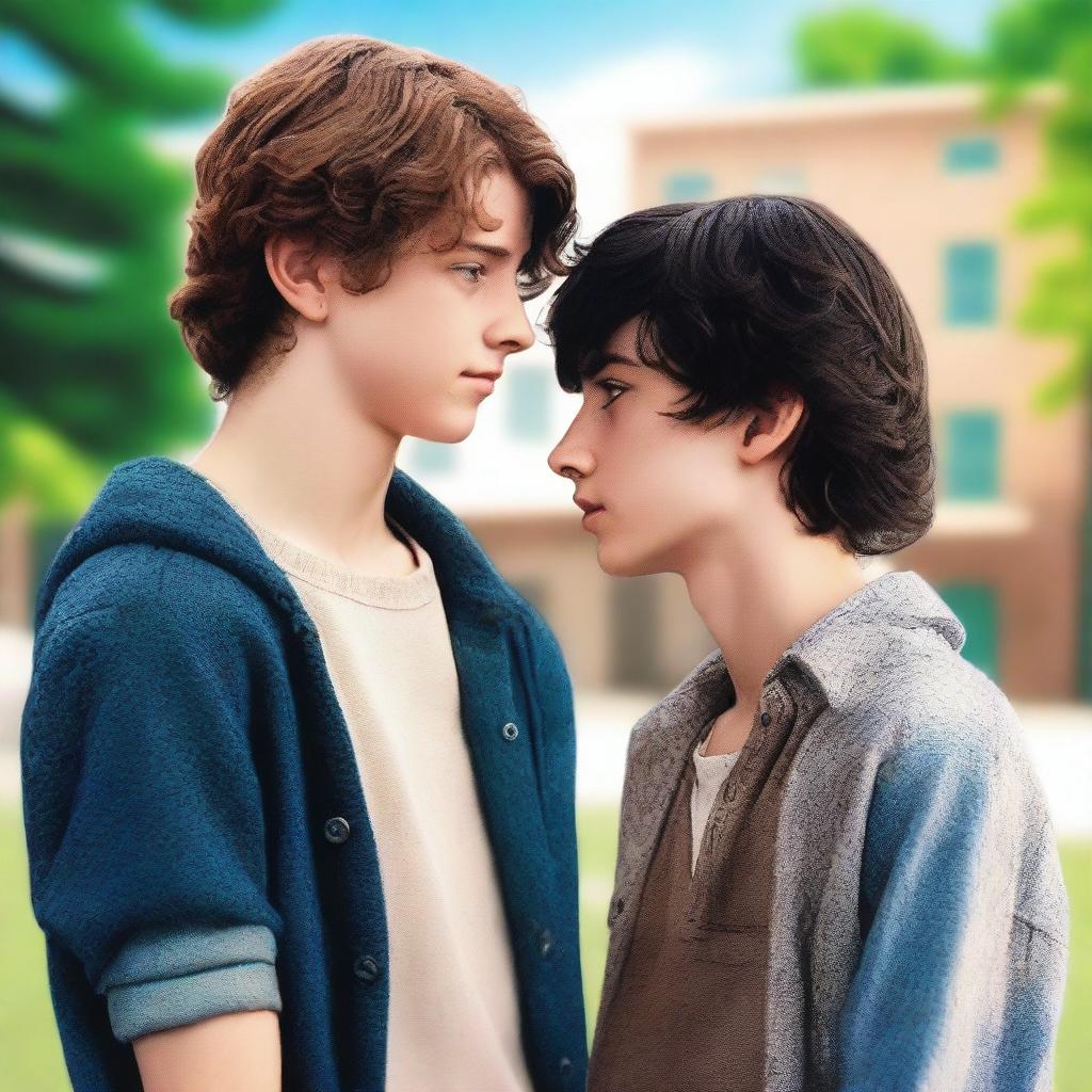 A movie poster featuring two 17-year-old high school boys in love