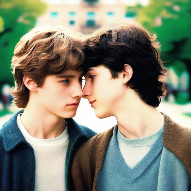 A movie poster featuring two 17-year-old high school boys in love