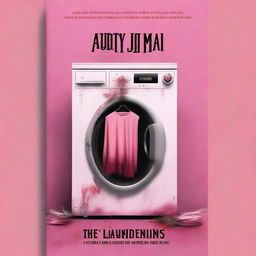 Create a book cover for a crime fiction novel titled 'The Laundry Man