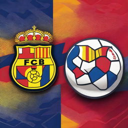 A thumbnail image featuring the logos of Real Madrid and Barcelona