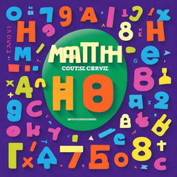 A vibrant and engaging cover for a math activity book