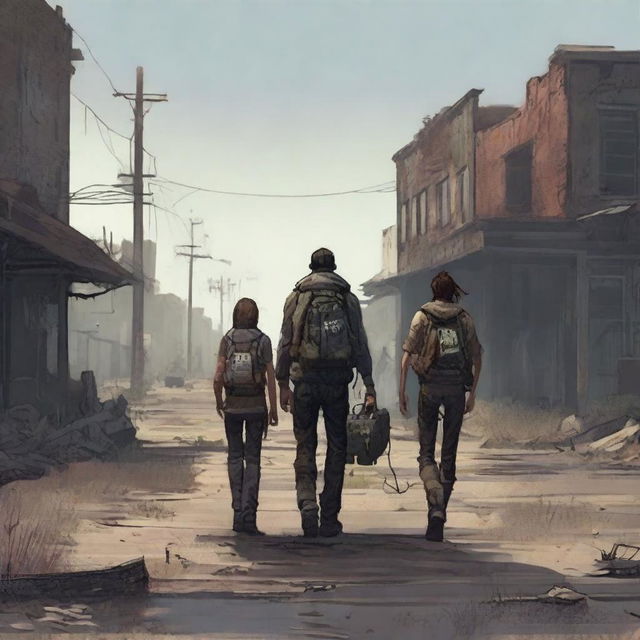 A bleak Midwestern town in a post-apocalyptic setting