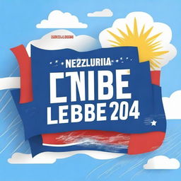 An inspiring and patriotic image with the text 'Venezuela Libre 2024' prominently displayed