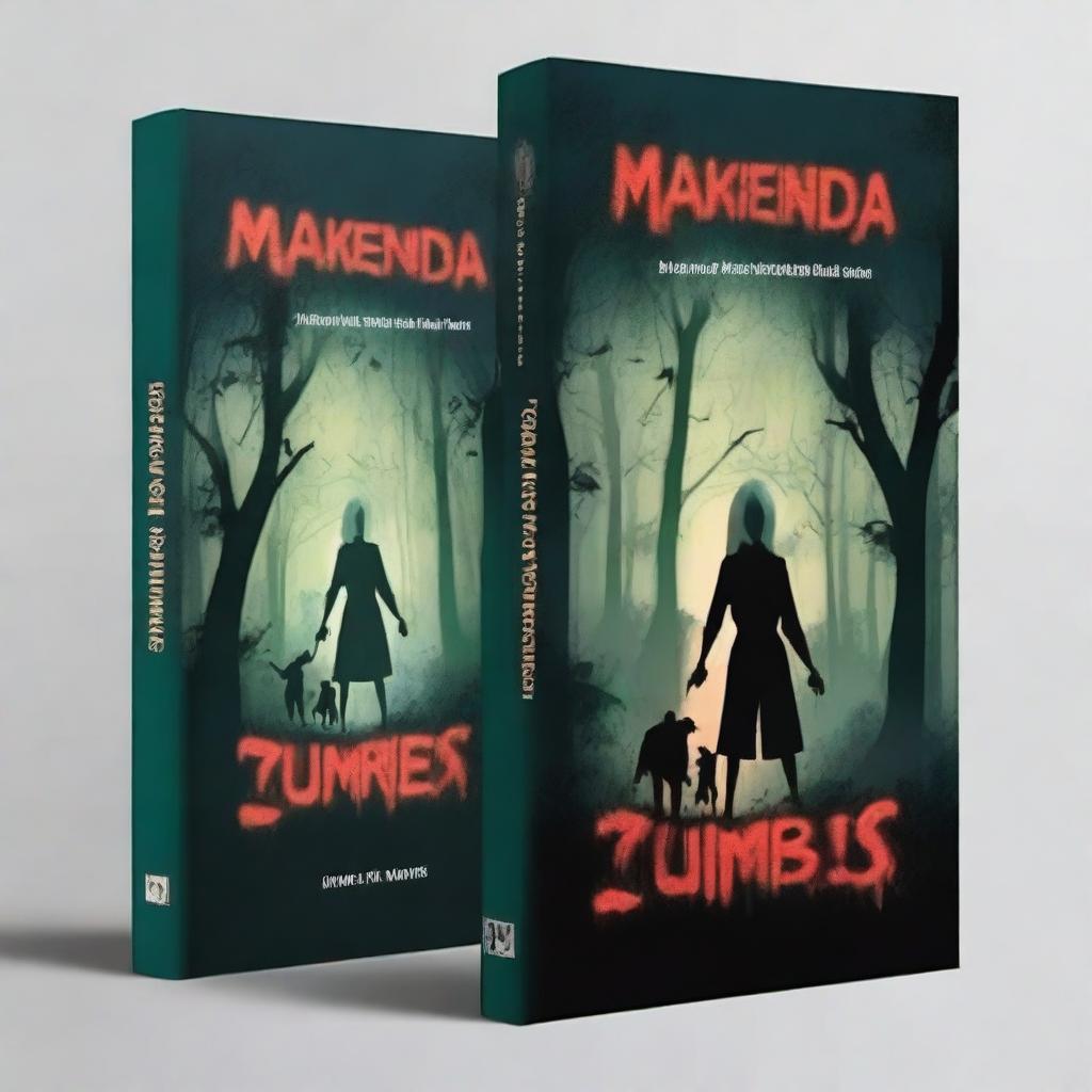 Create a book cover titled 'MAKENDA E OS ZUMBIS'