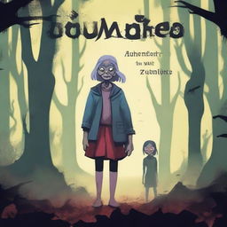 Create a book cover titled 'MAKENDA E OS ZUMBIS'