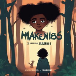 Create a book cover titled 'MAKENDA E OS ZUMBIS'