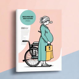 Create a unique and plagiarism-free cover with beautiful colors and original drawings featuring pregnant women, sick individuals, disabled persons, and retirees