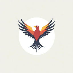 Logo of a majestic, fiery phoenix rising from the ashes, with the word 'Foenix' integrated at the bottom