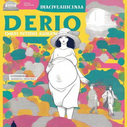 Design a captivating cover with the text 'Direito Previdenciário 100%' and an illustration of social security in the style of manga drawings