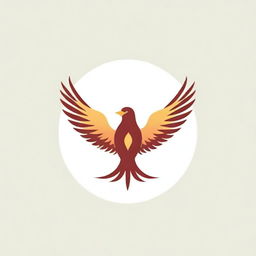 Logo of a majestic, fiery phoenix rising from the ashes, with the word 'Foenix' integrated at the bottom