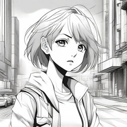 Create illustrations in a manga style