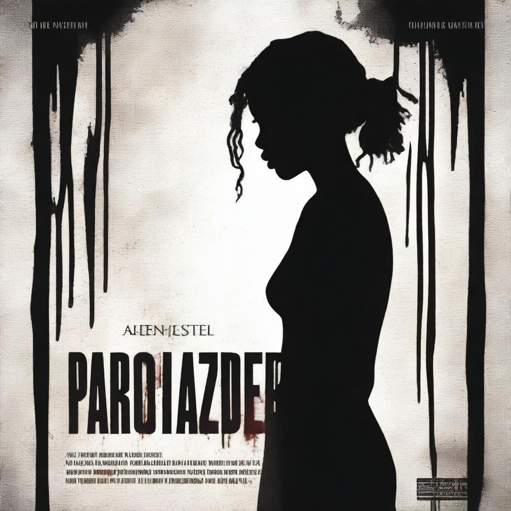 A horror movie poster that reads 'PARALYZER' featuring the silhouette of an African American girl