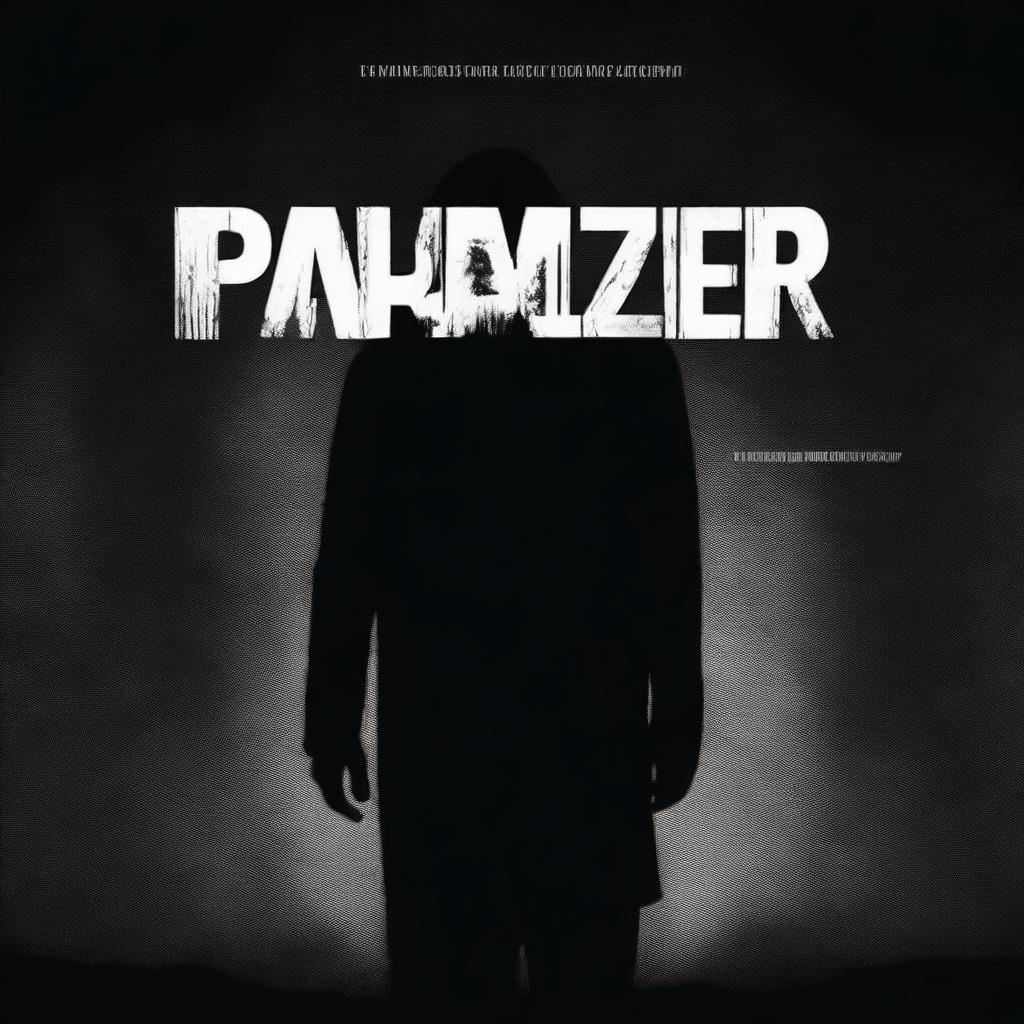 A horror movie poster that reads 'PARALYZER' featuring the generic silhouette of an unrecognizable figure