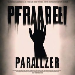 A horror movie poster that reads 'PARALYZER' featuring a hand coming out of a dark closet