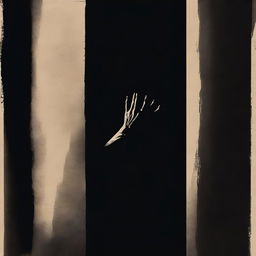 A horror movie poster featuring a hand coming out of a dark closet