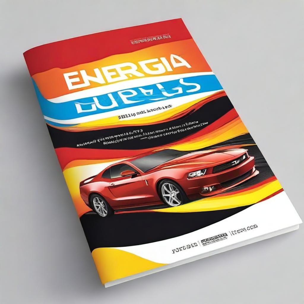 Create a vibrant book cover for a book titled 'Energia Sobre Rodas'