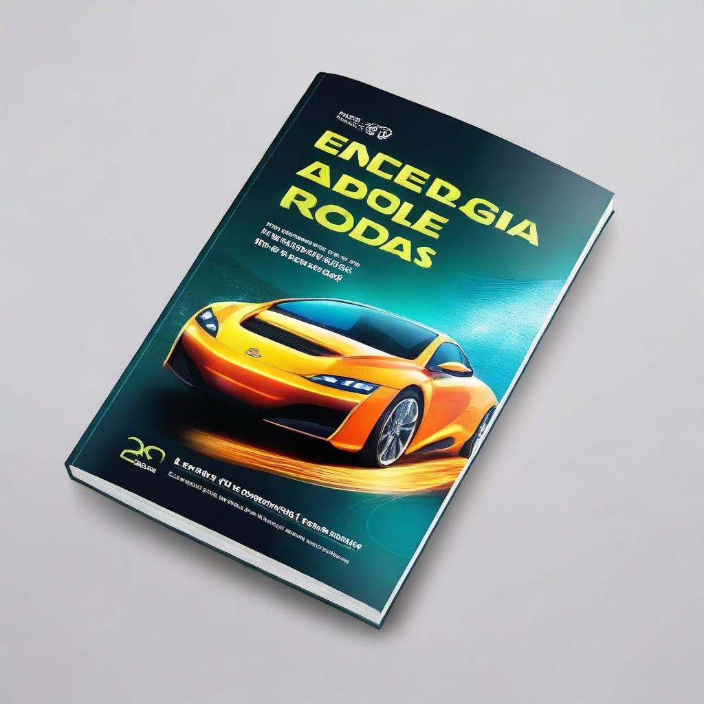 Create a vibrant book cover for a book titled 'Energia Sobre Rodas'