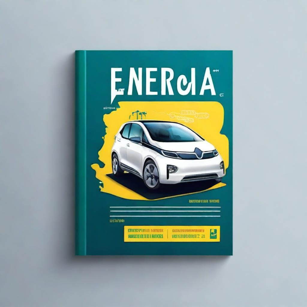 Create a vibrant book cover for a book titled 'Energia Sobre Rodas'