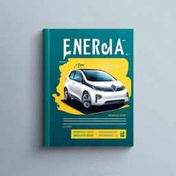 Create a vibrant book cover for a book titled 'Energia Sobre Rodas'