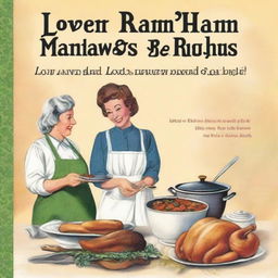 A cookbook cover with the title 'Lover and Mamaw's Best Loved Recipes and Meal Ideas' written by Gloria Beasley and Dawn Carr