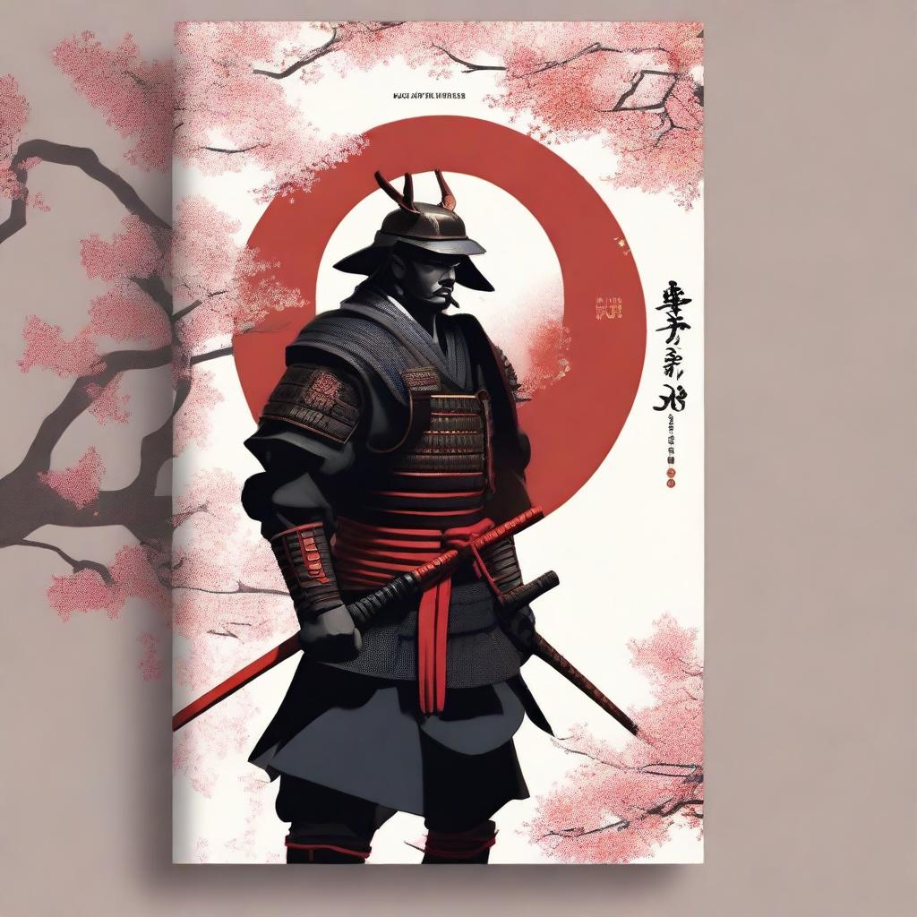 Create a perfect HD book cover for a book titled 'Japanese Samurai Era'