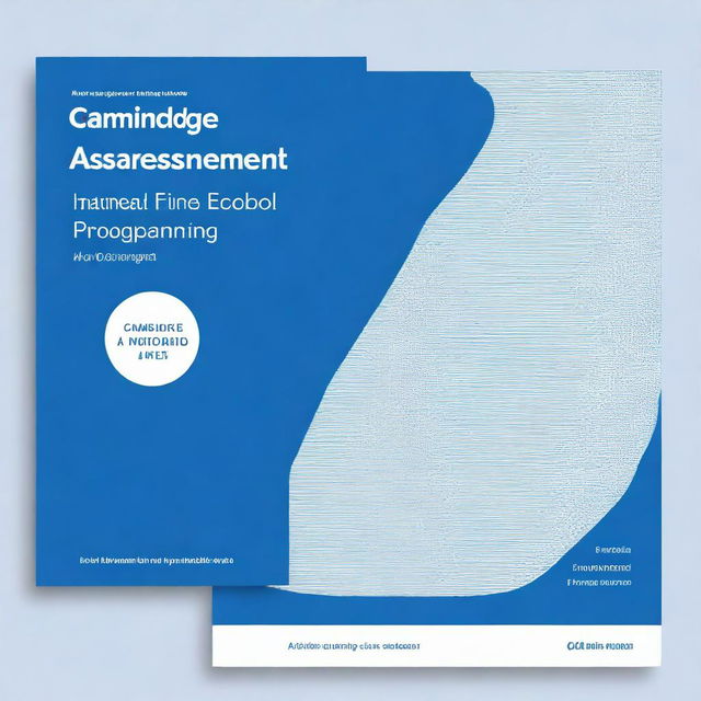 Design a book cover for 'Cambridge Assessment International Education Programming Book of O Levels Computer'