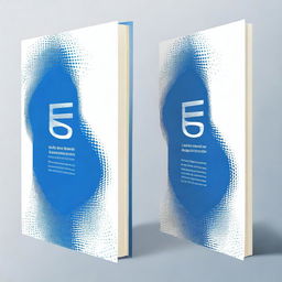 Create a book cover with the following design elements: a background gradient from deep blue to lighter blue or white, and stylized logos for Python, Java, and VB