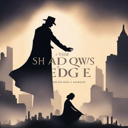 Design a mysterious book cover for 'The Shadow's Edge' by Anurag Tiwari