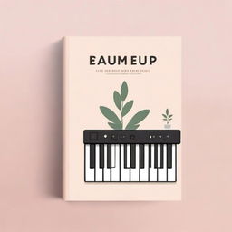 A book cover featuring a picture of a MIDI keyboard, a plant, and a cup of coffee