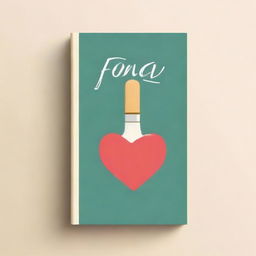 Create a simple and aesthetic book cover featuring an image of a paintbrush and a book